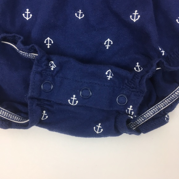 Carters 24 M Girls Crab & Anchor Romper One Piece - Picture 4 of 6